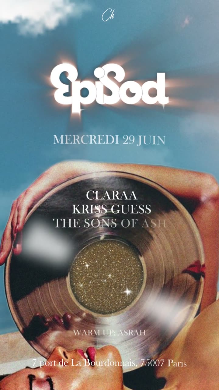 EpiSod key art: a gold-centred vinyl record held against a blue sky.